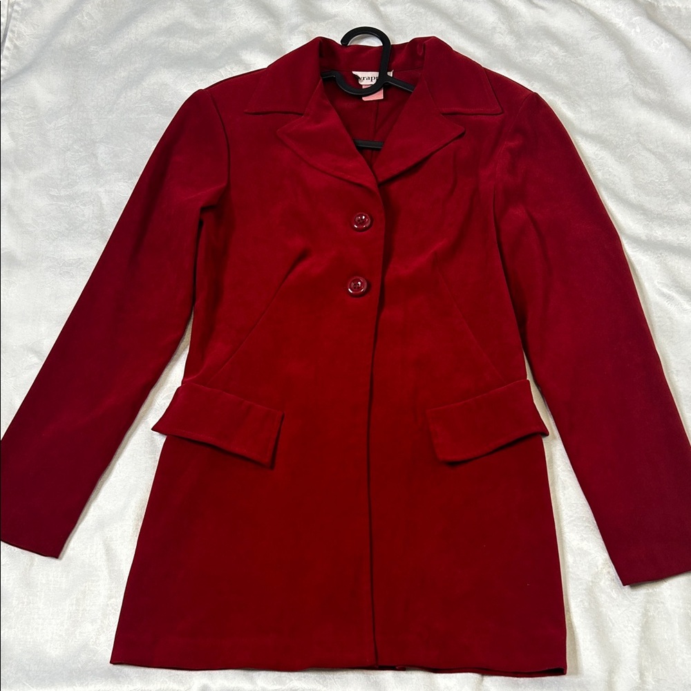 Elegant Red Women's Coat